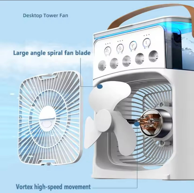Enfócati ventilador de aire acondicionado portatil