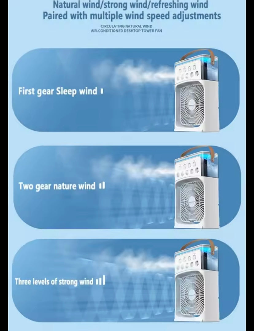 Enfócati ventilador de aire acondicionado portatil