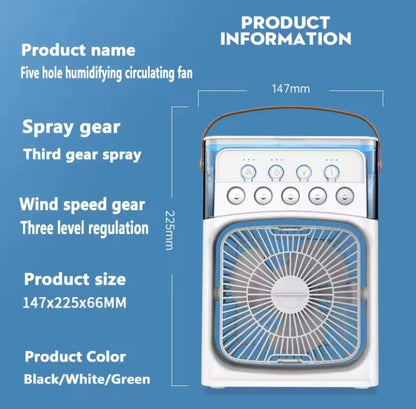 Enfócati ventilador de aire acondicionado portatil